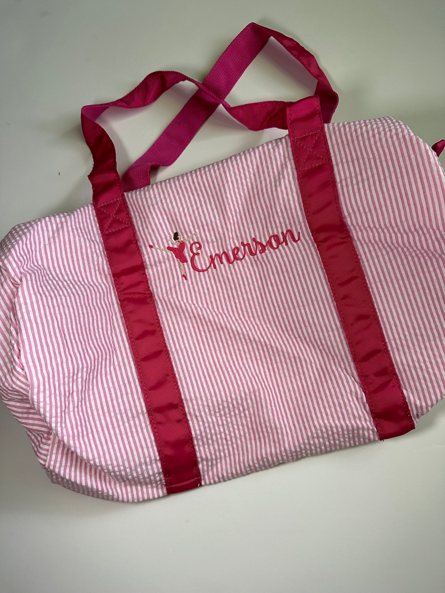 Seersucker Duffle Bag