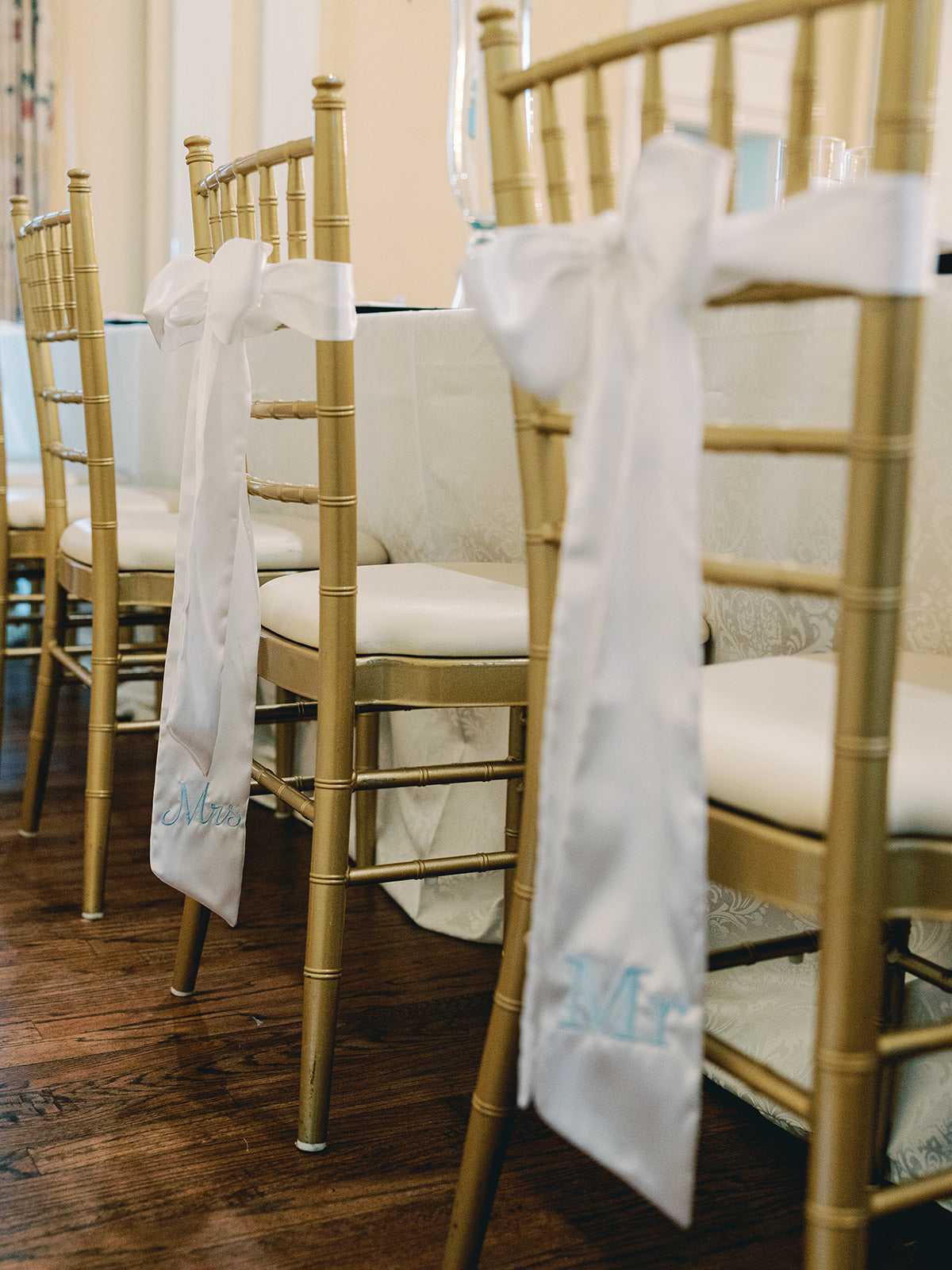 Custom Wedding Chair Sash