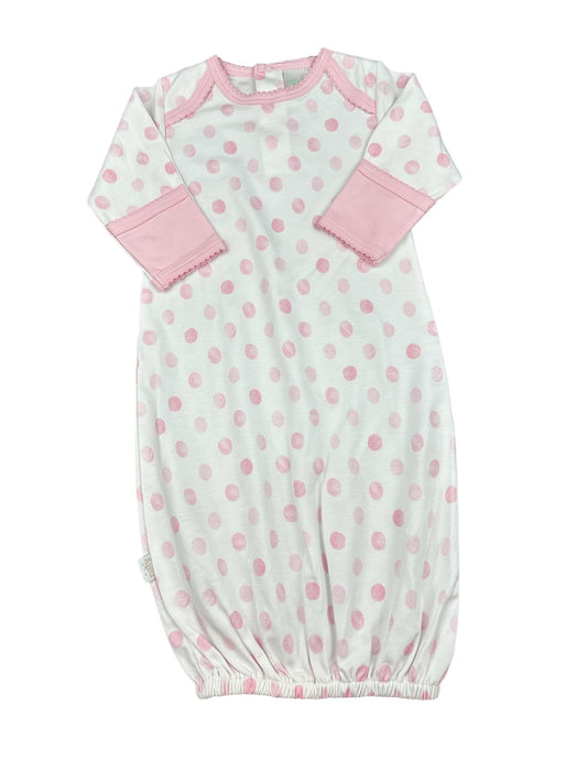 Pima Cotton Polka Dot Gown